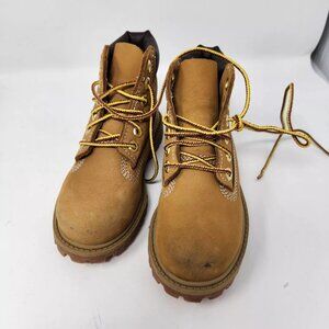 Timberland Boots Tan Leather Boys Kids Size 9M work boots
